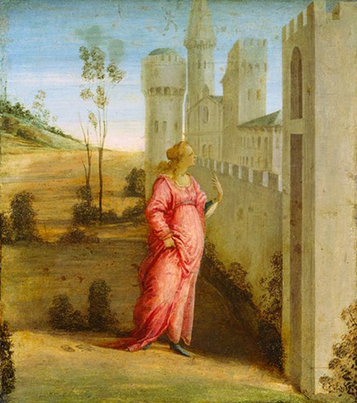 Workshop of Esther at the Palace Gate Sandro Botticelli